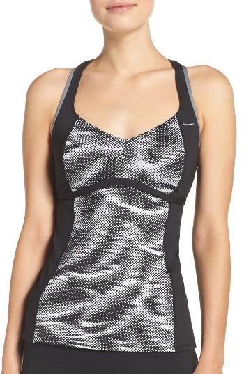 Women's Nike Wind Tankini Top - Black
