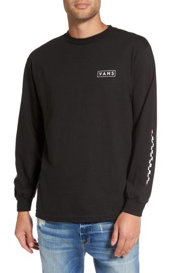 Men's Vans Checkmate Long Sleeve Graphic T-shirt - Black