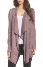 Women's Barefoot Dreams Cozychic Lite Calypso Wrap Cardigan /x-large - Burgundy