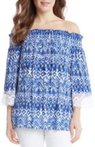 Women's Karen Kane Lace Cuff Off The Shoulder Top