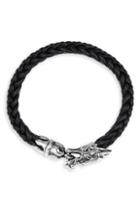Men's King Baby Dragon Bit Leather Bracelet