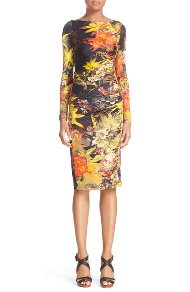 Women's Fuzzi Ruched Jersey Sheath Dress