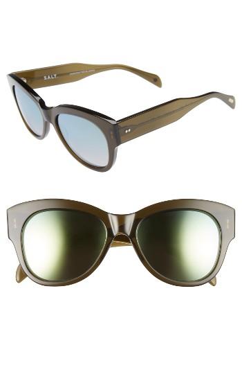 Women's Salt Hammen 54mm Polarized Cat Eye Sunglasses - Dried Herb
