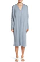 Women's Lafayette 148 New York Cashmere & Silk Duster, Size - Blue