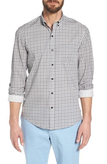 Men's W.r.k. Check Slim Fit Sport Shirt - White