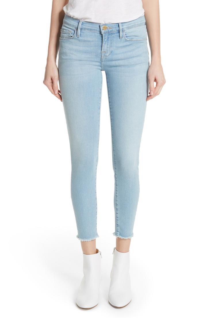 Women's Frame Le Skinny De Jeanne Raw Hem Crop Skinny Jeans