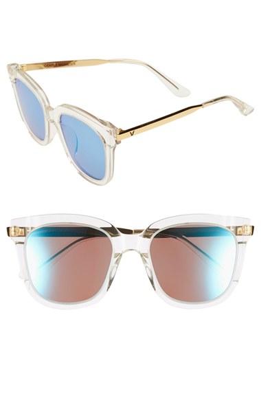 Women's Gentle Monster 54mm Sunglasses - Clear/ Gold
