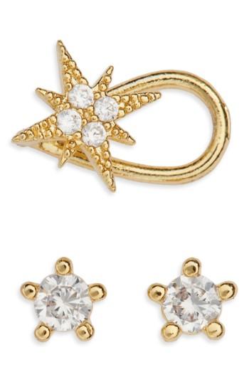 Women's Girly Dainty Cuff & Stud Earrings