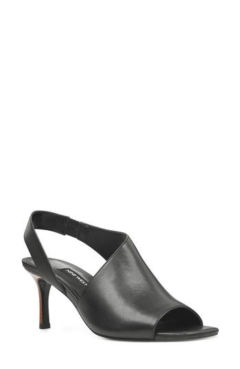 Women's Nine West Orrus Asymmetrical Sandal M - Black