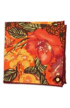 Men's Armstrong & Wilson Orange Tree Cotton Pocket Square