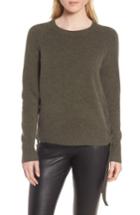 Women's Nordstrom Signature Side Tie Cashmere Pullover - Green