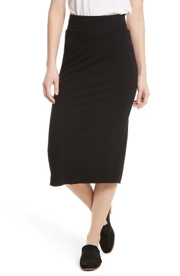 Women's Free People Bring It On Back Pencil Skirt - Black