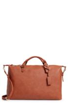 Sole Society Grant Faux Leather Weekend Bag - Beige