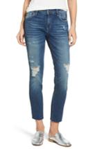 Women's Sts Blue Taylor Distressed And Embroidered Straight Leg Jeans