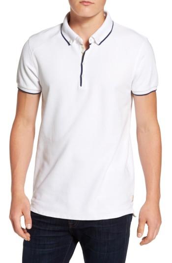 Men's Scotch & Soda Home Alone Polo - White
