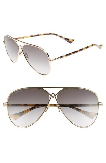 Women's Altuzarra 60mm Metal Aviator Sunglasses - Gold