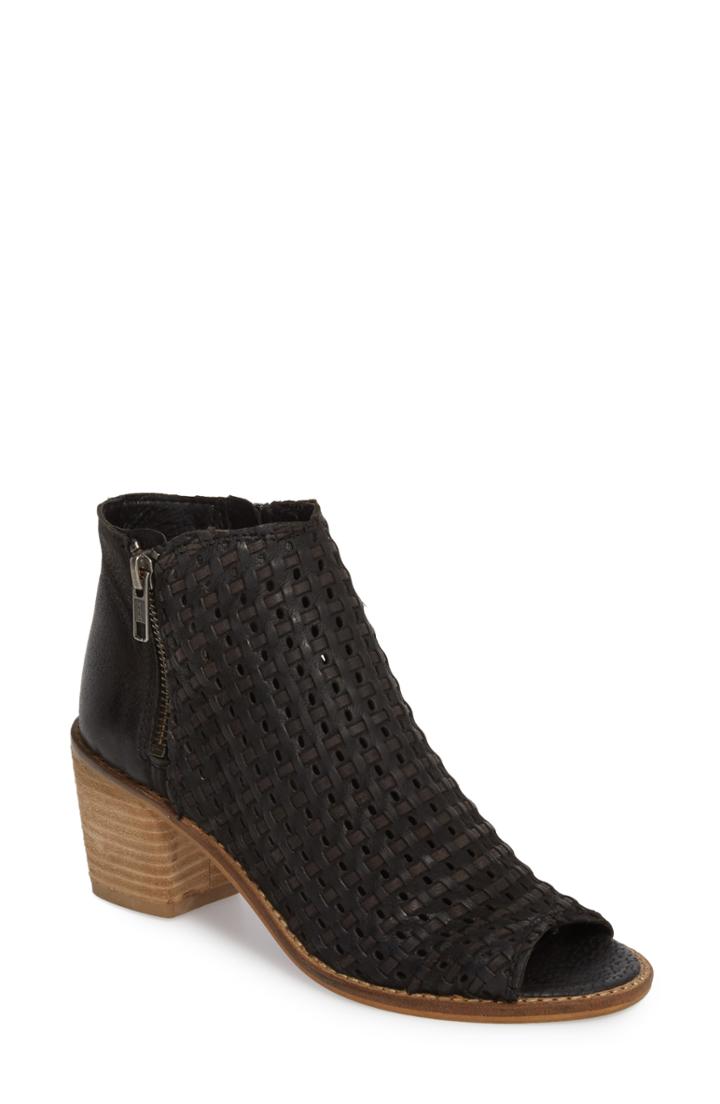 Women's Sbicca Waterfront Peep Toe Bootie M - Black