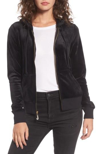 Women's Juicy Couture Robertson Ultra Luxe Velour Zip Hoodie