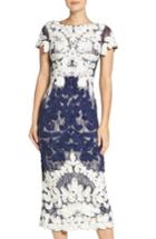 Women's Js Collections Soutache Lace Midi Dress - Ivory