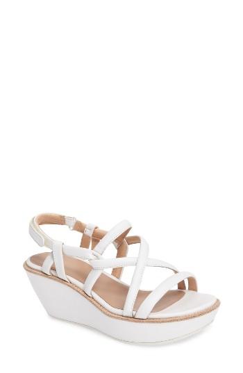 Women's Camper Damas Wedge Platform Sandal Eu - White