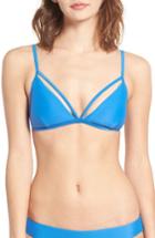 Women's Rvca Triangle Bikini Top - Blue