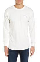 Men's Patagonia P-6 Logo Organic Cotton T-shirt, Size - White