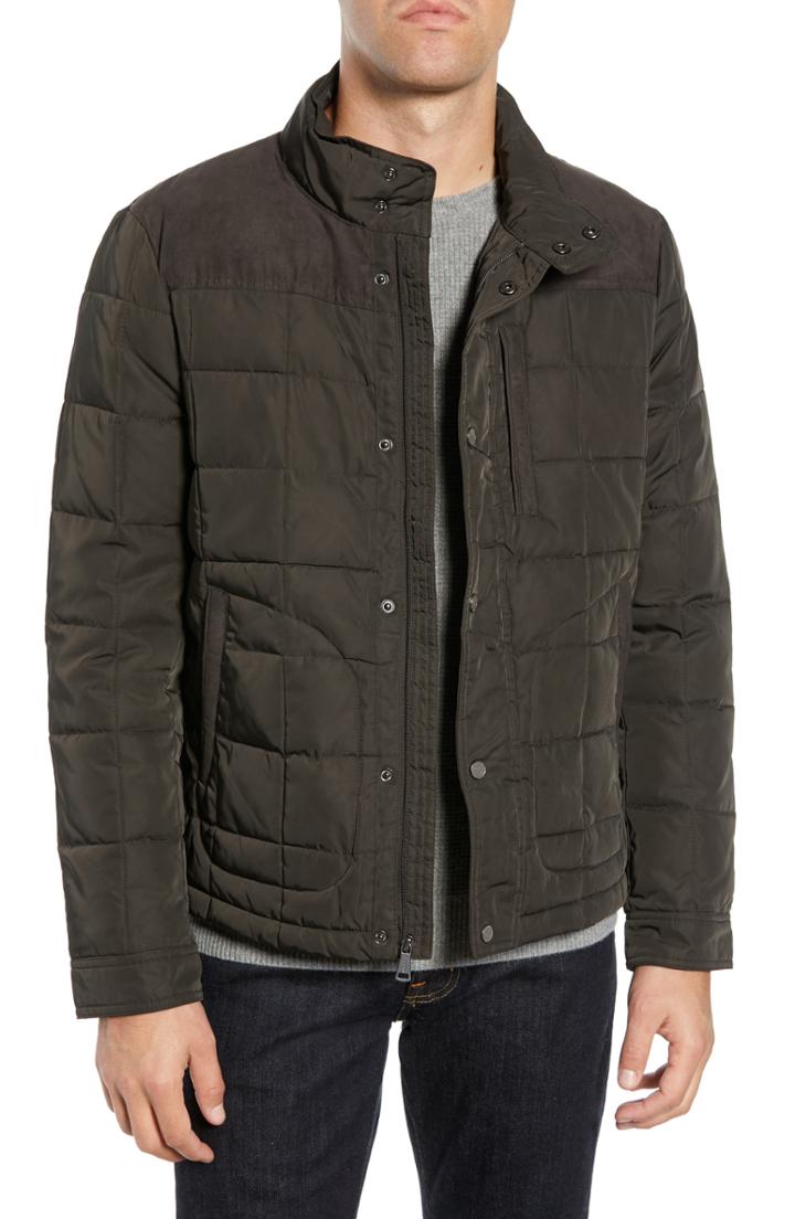 Men's Bugatchi Water Resistant Jacket - Green