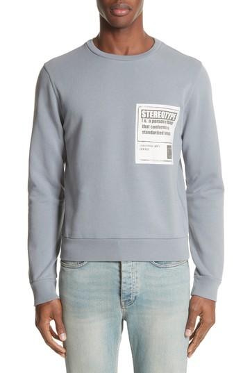 Men's Mm6 Maison Margiela Stereotype Graphic T-shirt Eu - Grey