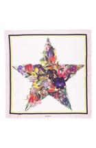 Women's Givenchy Floral Star Print Silk Scarf, Size - Pink