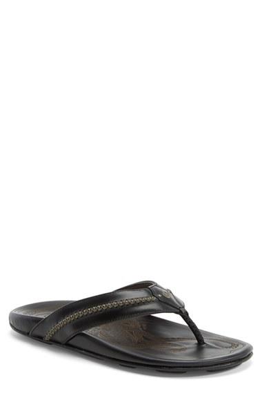 Men's Olukai 'mea Ola' Flip Flop M - Black