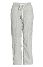 Women's Caslon Linen Crop Pants, Size - Ivory
