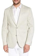 Men's Flynt Classic Fit Heathered Jersey Sport Coat L - Grey