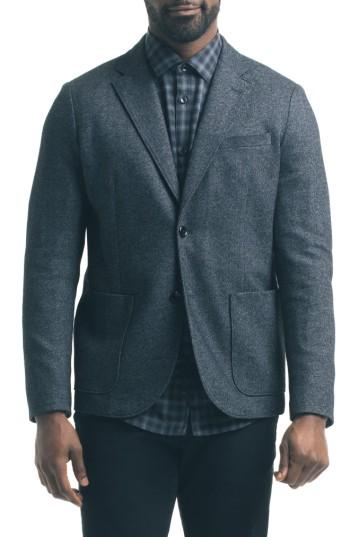 Men's Good Man Brand Slim Fit Knit Blazer - Grey