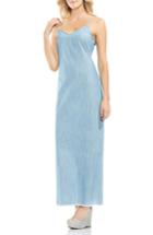 Women's Vince Camuto Chambray Maxi Slip Dress - Blue