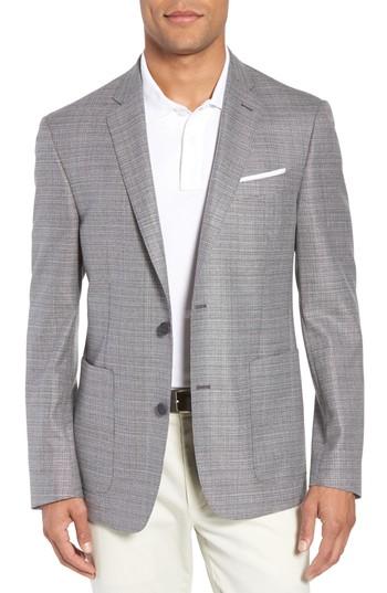 Men's Nordstrom Men's Shop Trim Fit Wool Blazer R - Metallic