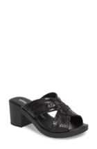 Women's Melissa Python Heel Baja Sandal M - Black
