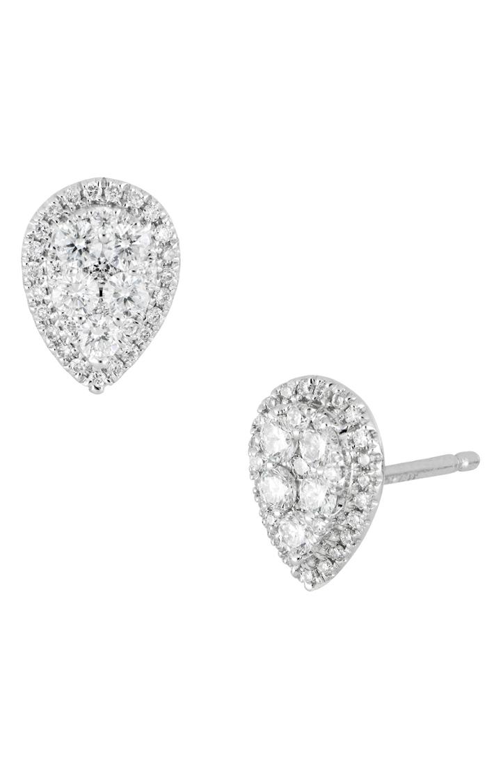 Women's Bony Levy Mika Diamond Pear Shape Stud Earrings (trunk Show Exclusive)