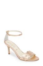 Women's Something Bleu Gina Ankle Strap Sandal .5 M - Metallic