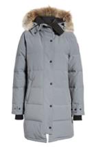 Women's Canada Goose Shelburne Genuine Coyote Fur Trim Down Parka (0) - Grey