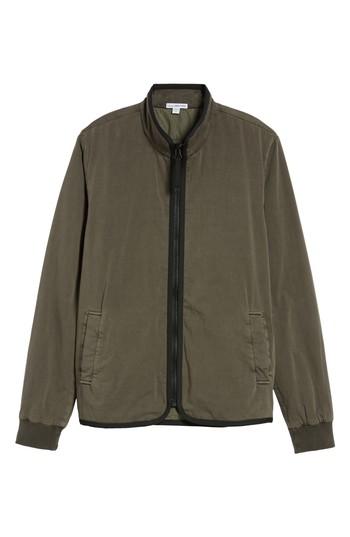 Men's James Perse Zip Front Twill Jacket (s) - Green