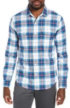 Men's Bonobos Slim Fit Plaid Flannel Shirt, Size - White