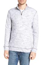 Men's Vintage 1946 Regular Fit Jacquard Quarter Zip Shirt, Size - Beige
