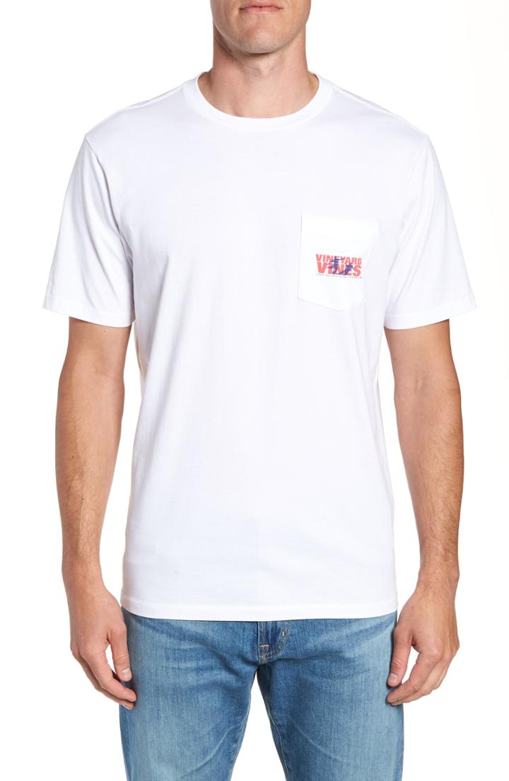 Men's Vineyard Vines Knockout Soccer T-shirt, Size - White