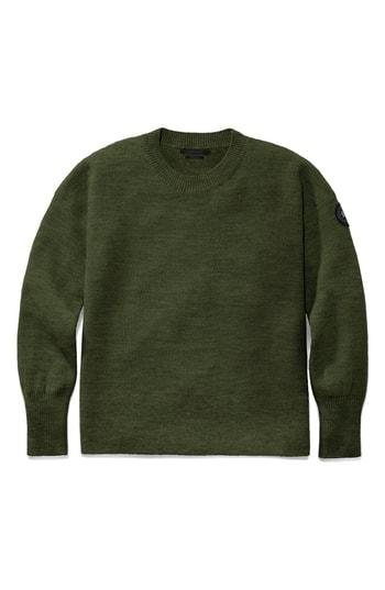 Women's Canada Goose Aleza Merino Wool Sweater - Green
