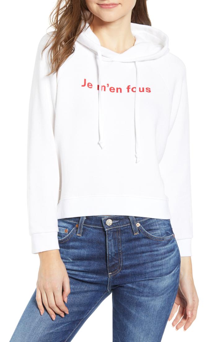 Women's Reformation Coronado Hooded Sweatshirt - White