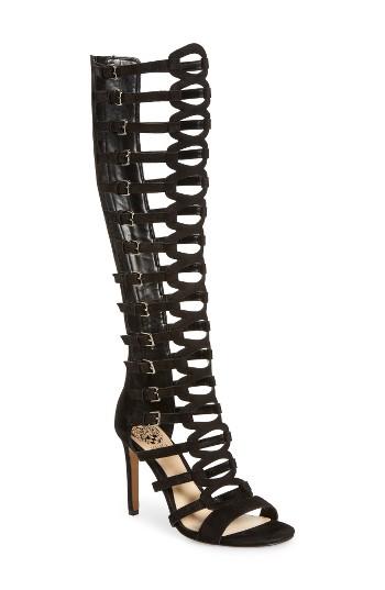 Women's Vince Camuto Chesta Gladiator Sandal, Size 6.5 M - Black