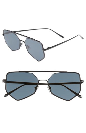 Women's Bonnie Clyde Figueroa Ii 57mm Aviator Sunglasses -
