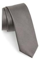 Men's The Tie Bar Solid Silk Tie, Size - Grey