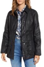 Women's Barbour Beadnell Waxed Cotton Jacket Us / 8 Uk - Blue