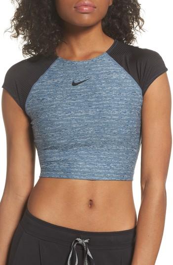 Women's Nike Pro Training Crop Top - Grey